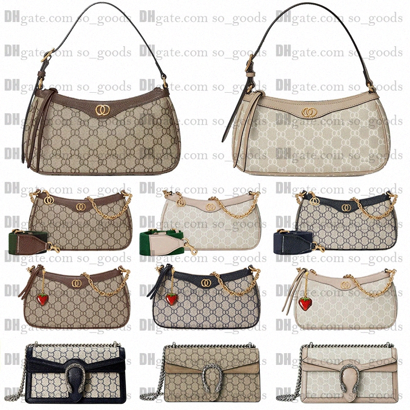 High Quality Designer Classic Chain Crossbody Shoulder Bag Women Evening Handbag Luxury Underarm Half Moon Leather Bags