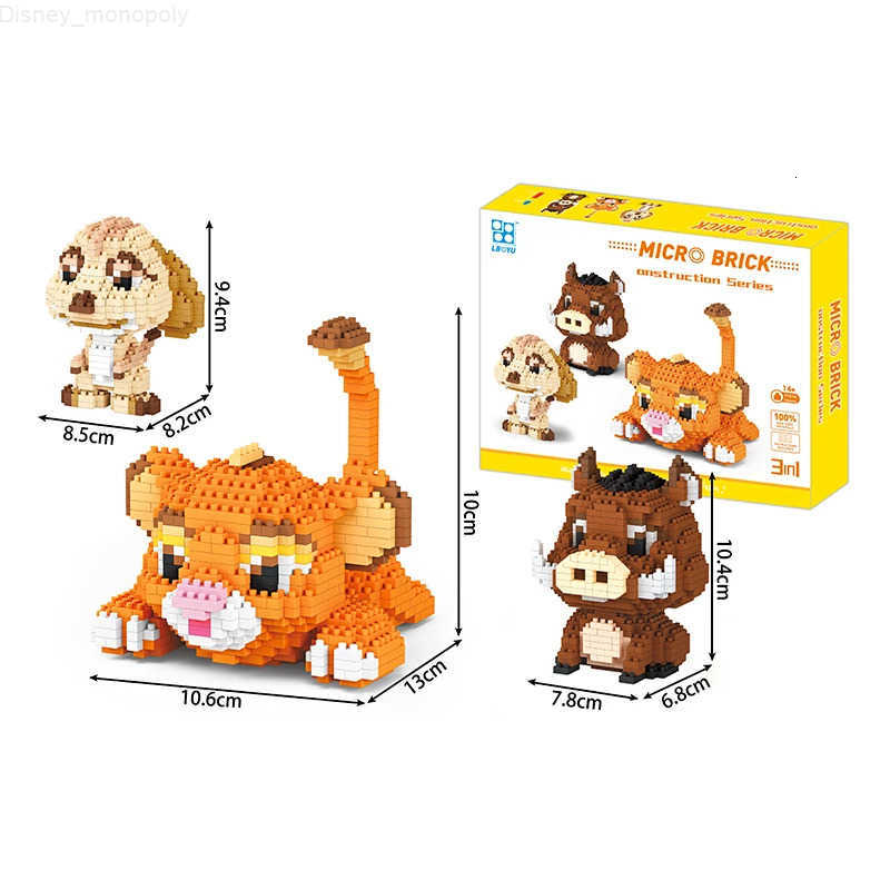 Disney Pokemon Action Figures Building Blocks Nano Micro Blocks Cartoon Anime figure Kids Toys Mini Bricks H251218