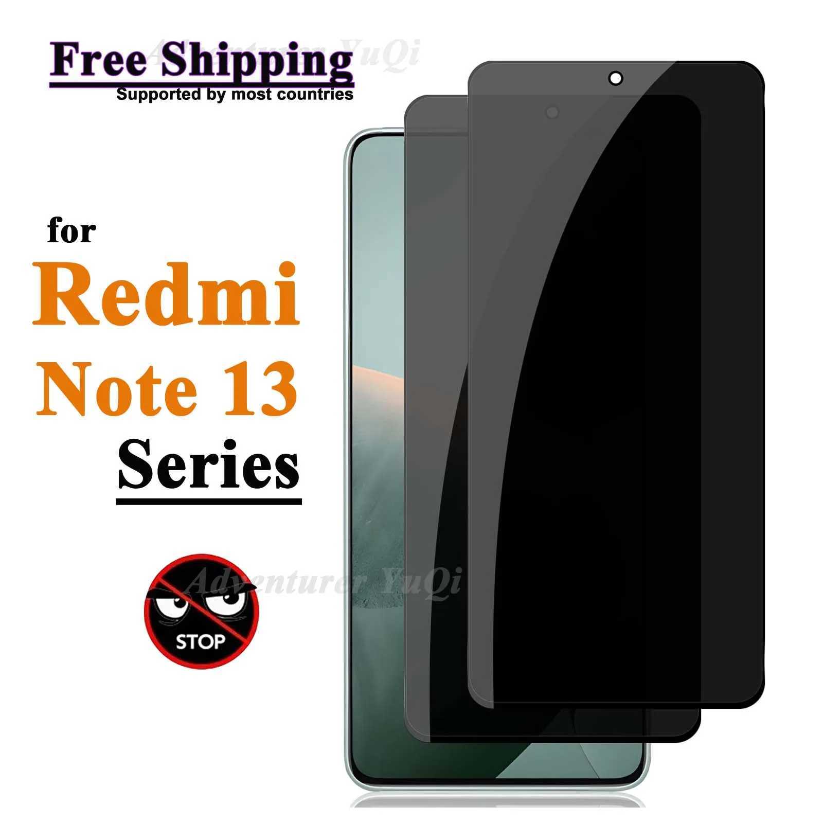 Anti Spy SCREEn Protector For Redmi Note 13 Pro 4G 5G Tempered Glass Privacy Peep Scratch 9H Case Friendly G251218