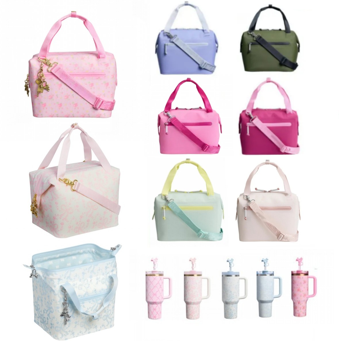 DHL Love Shack Fancy All Day Julienne Mini Soft Cooler Lunch Bag Box 10-Can Madeleine Cooler Backpack 40oz Tumblers Coquette Bow Ibiza Sunset Chantilly 171218