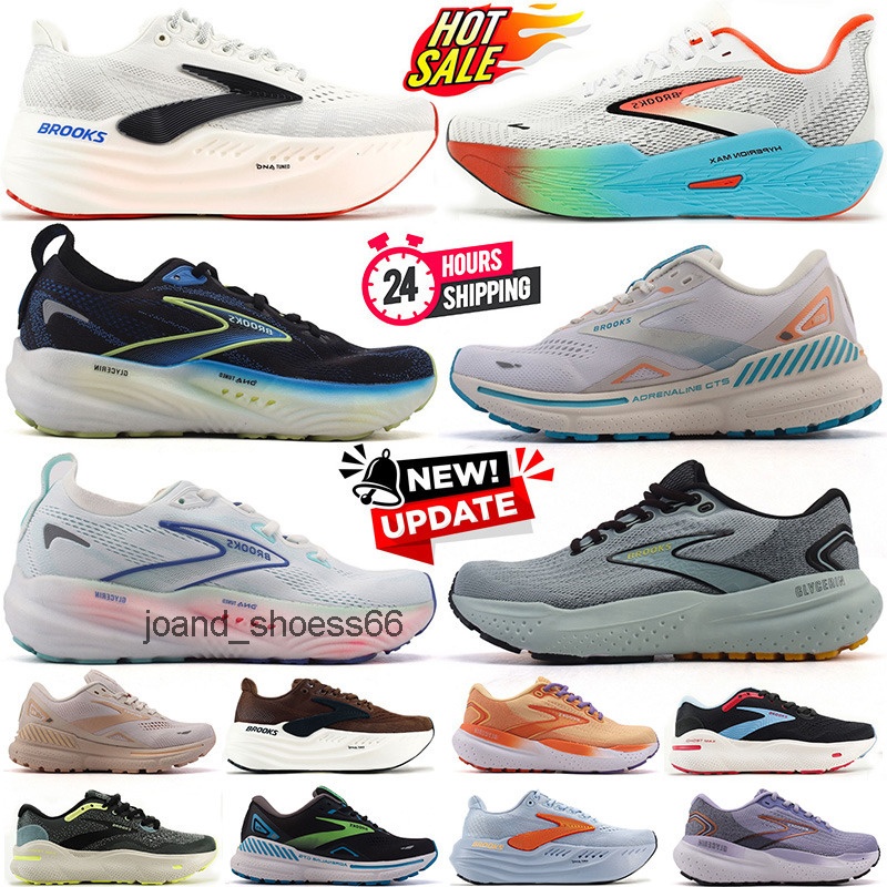 Brooks Designer Brookshoes Adrenaline Gts 23 Hyperion Max Ghost Glycerin 21 22 Running Shoes For Men Women Outdoor Sneakers Mens Trainers Runners