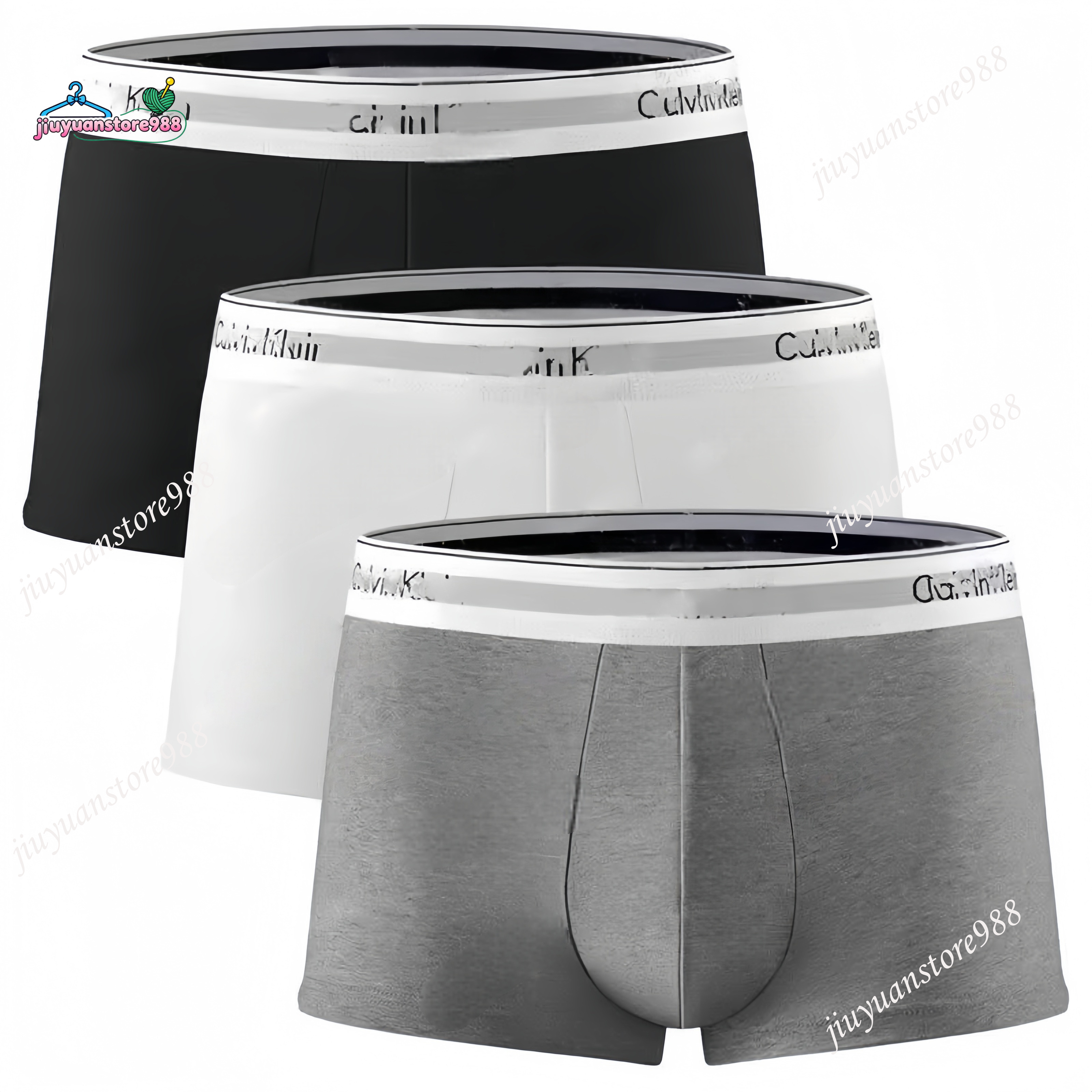 Calvinly kleine boxers pcs New Fashion Designer calecon Underwear Mens Boxer Shorts brand High quality breathable quick drying mens boxing briefs Vintage ba