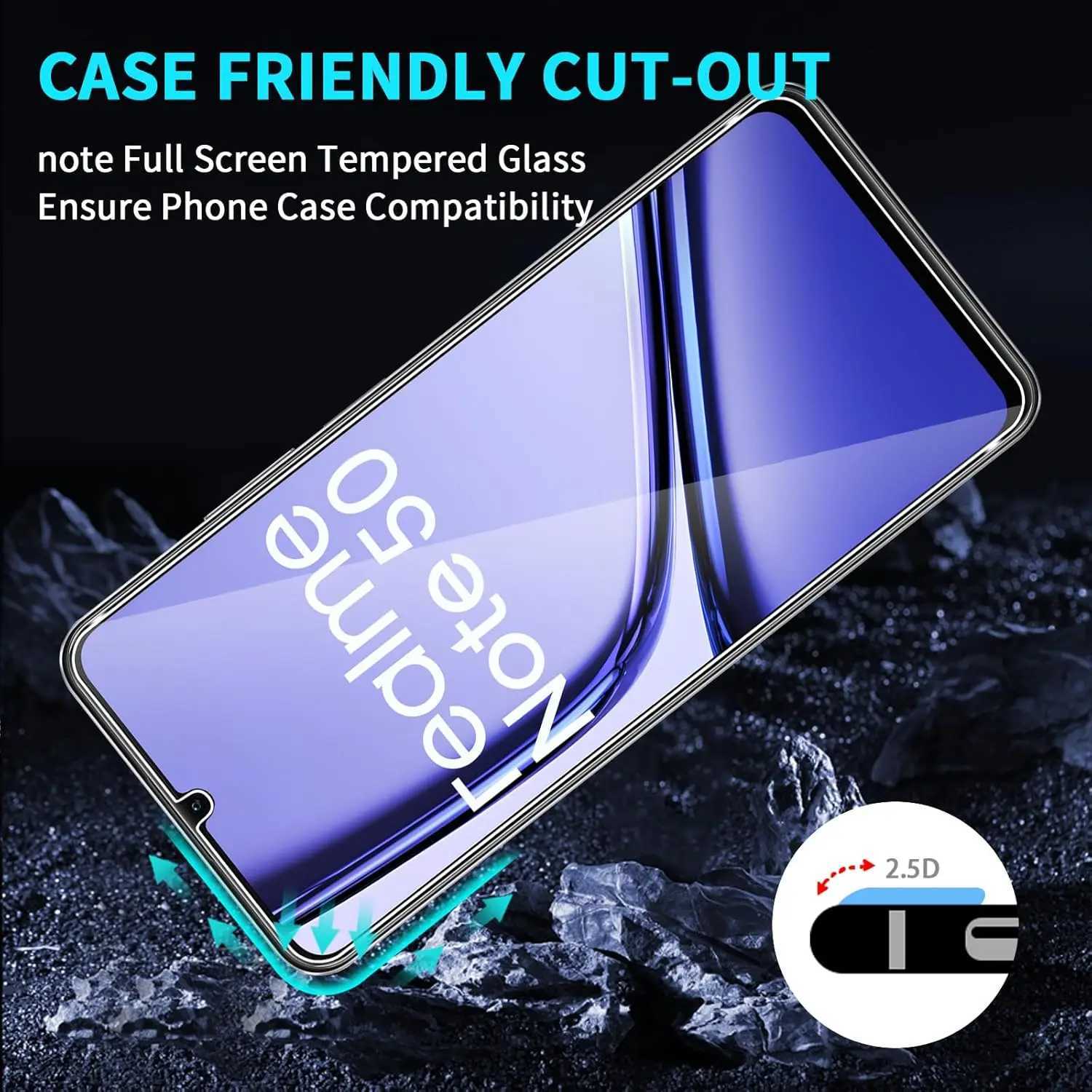 For Realme Note 50 tempered glass high-definition anti drop function intelligent screen protector glass film G251218