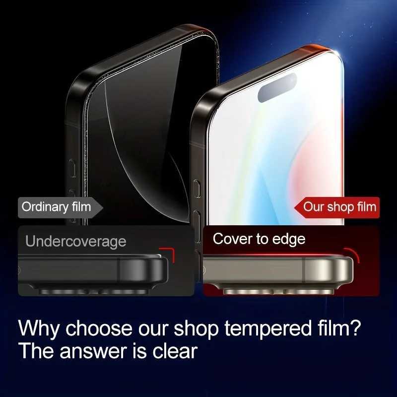 Tempered Glass Screen Protector For iPhone 16 15 14 13 12 11 17 Pro Max 16e Protective Film iPhone16 Pro Max XR X XS 7 8 16Plus G251218