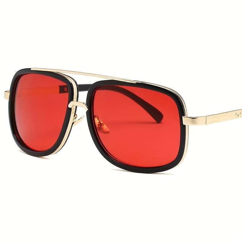 Steampunk Pilot Luxury brand design Fashion Classic grandmaster four Style Retro Gradient lens Sunglasses Men Vintage Sun Glasses Oculos JH05 IVISTA