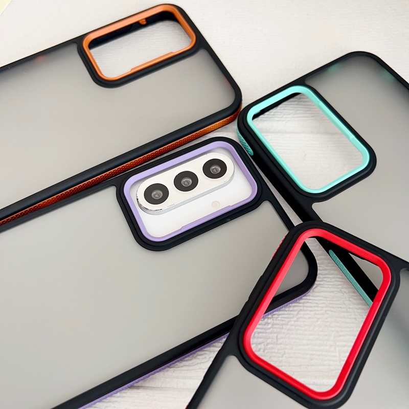 Skin Feel Hard PC Soft TPU Cases For Samsung S26 Edge S25 FE S24 Ultra S23 Plus A36 A26 A35 A25 Fashion Plastic Dual Hybrid Color Hand Feeling Mobile 