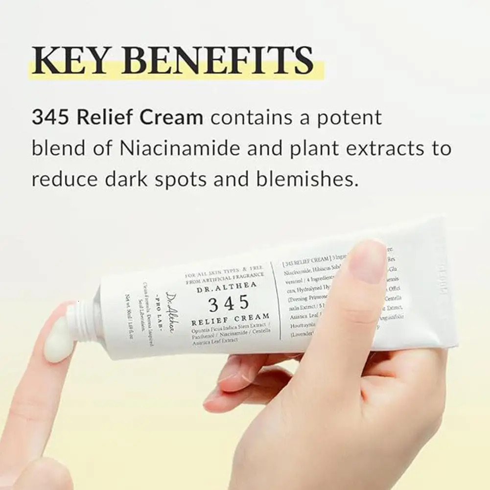 345 Relief Cream Korean DrAlthea oxidant Relief Cream Soothing Hydrating Clean For Oily Skin Care 251217