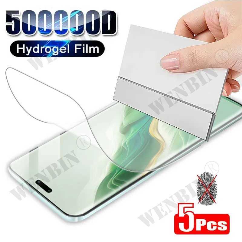 5 Pcs Hydrogel Film For Honor Magic 8 7 6 5 Pro Lite 500 400 300 200 Pro Lite X9A X8A X8B X9 X8 Full Cover Screen Protector G251218