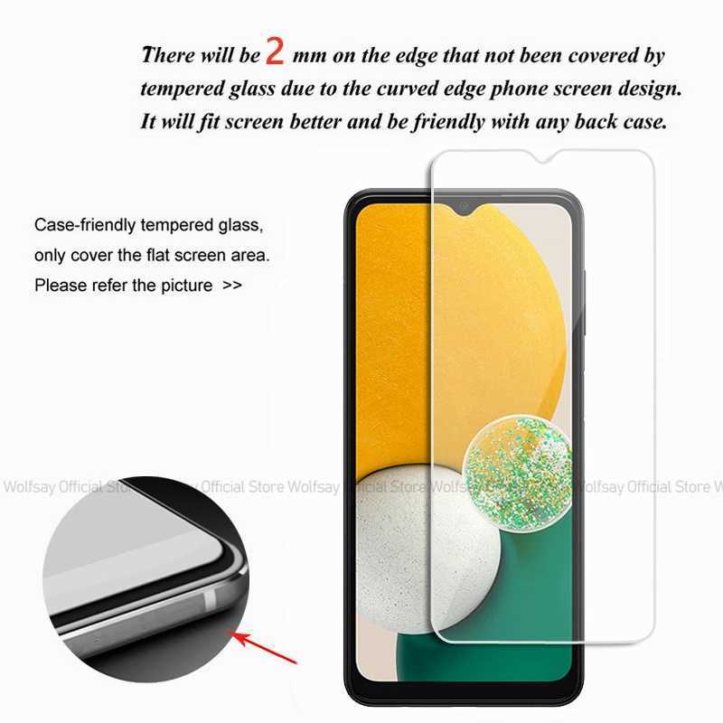 2/4PCS SCREEn Protector For Galaxy A13 Tempered Glass For Galaxy A13 A23 A33 A53 5G Full Glue Cover Phone Glass G251218
