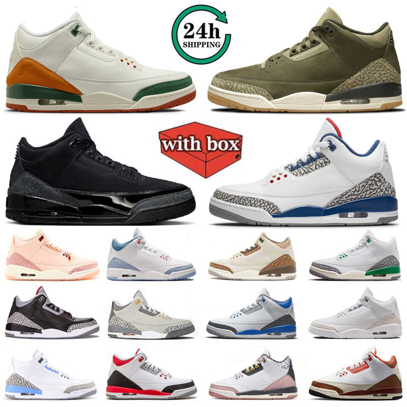 With Box Designer 3 3s Mens Basketball Shoes True Blue SoleFly Fruits Of Our Labor Family Affair Black Cat Pure Money Cobalt Bliss Palomino Men Women trainers Sneakers