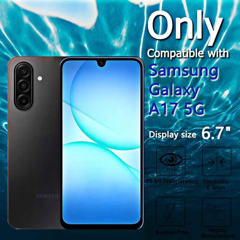 1-4PCS SCREEn Protector For Galaxy A17 5G Tempered Glass Crystal 9H High Aluminum Anti Scratch Case Friendly Fingerprint G251218