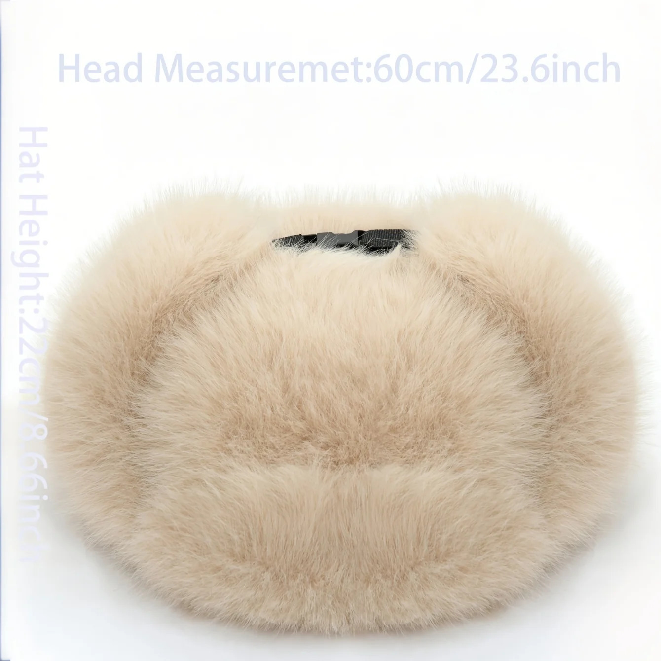 Vintage Faux Fur Ushanka - Warm Ear Flap Hat for Skiing Hiking Daily Use Durable Classic Style with Hook-and-Loop Closure 251218