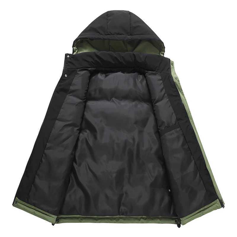 Autumn and winter thick warm vest with contrasting color design thick sleeveless jacketG251218