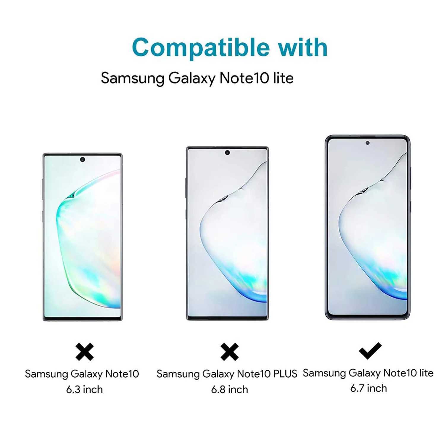 2/4Pcs SCREEn Protector Glass For Galaxy Note 10 Lite Tempered Glass Film G251218