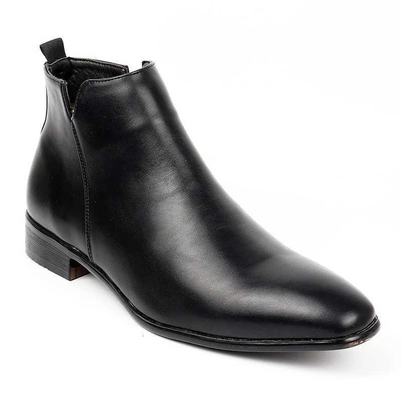 Luxury Brand Mens Boots 2025New Chelsea Boots Fashion Equestrian Riding Boots Men Casual Ankle Boot High Quality Leather Botas Z251218