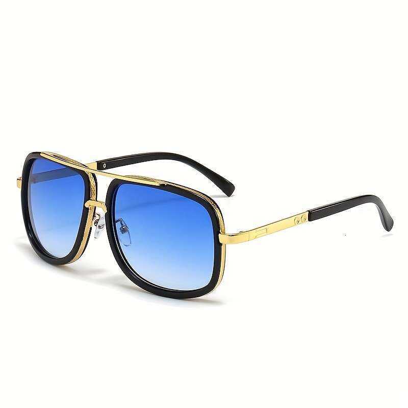 Steampunk Pilot Luxury brand design Fashion Classic grandmaster four Style Retro Gradient lens Sunglasses Men Vintage Sun Glasses Oculos JH05 IVISTA