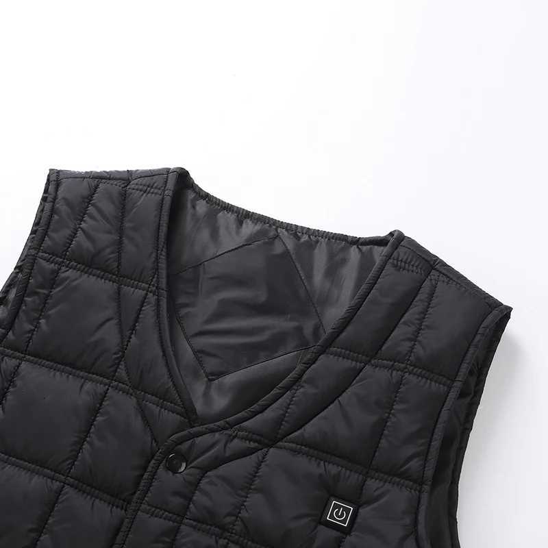 New Winter Fashion Versatile 5-Zone Intelligent Heating VEST For Men Outdoor WarmTH USB Heating Waistcoat Coat No BankG251218