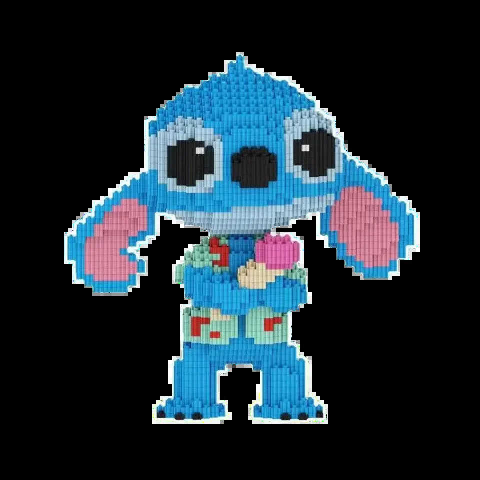Disney 3500pcs Stitch Toy Series Stitch Blocks Small Particle Bricks Puzzle Desktop Ornament Children Adult Birthday Christmas Gift H251218