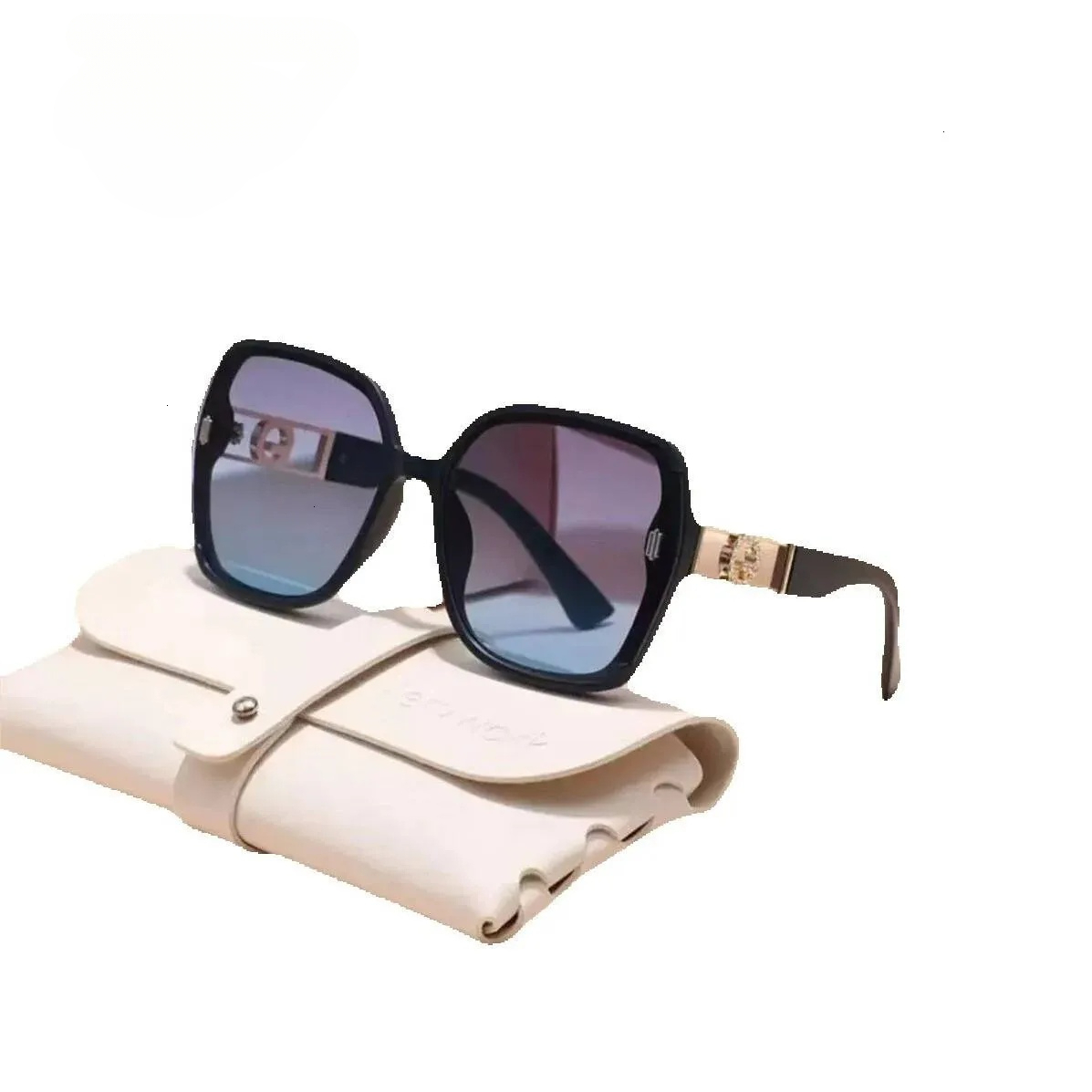 Free Shipping Designer Accessories Cross-border New For Women High-end Feel UV Large Frame Slimming Sun Protection Sunglasses