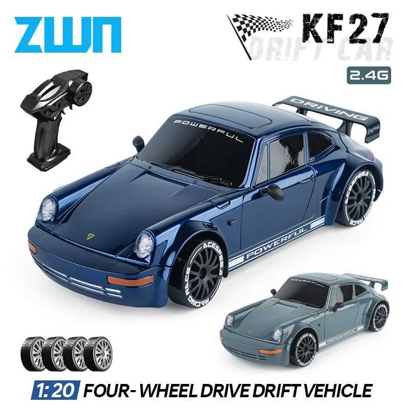 KF27 120 RC Drift Car With LED Light 4WD Radio Remote Control Vehical Professional 4x4 Racing High Speed Toy for Kids Best Gift G251218