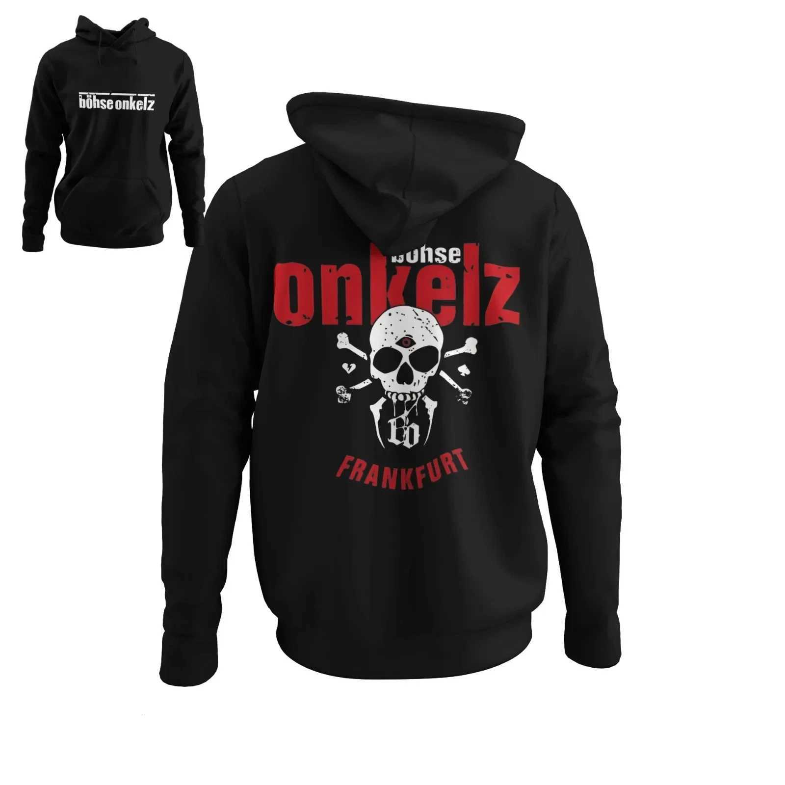 Y2K Hoodies Bhse Onkelz Konzert Frankfurt Band Rock Herren Hoodie Flce Warm Sweatshirt Oversized Tracksuit Unisex X251218