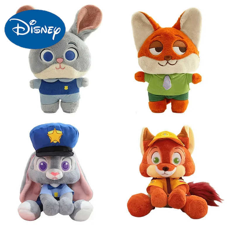 Disney Zootopia Stuffed Animal Plush Toy Fox Judy Hopps Rabbit Nick Wilde Fox Doll Zootropolis Doll Girl Gift Children H251218