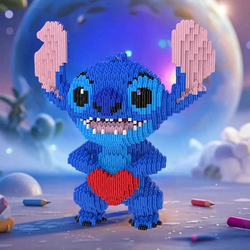 Disney 2025 New Hot-selling Trend Small Particle Building Blocks Creative Cartoon Cute Personality Stitch Building Blocks Gift H2512181