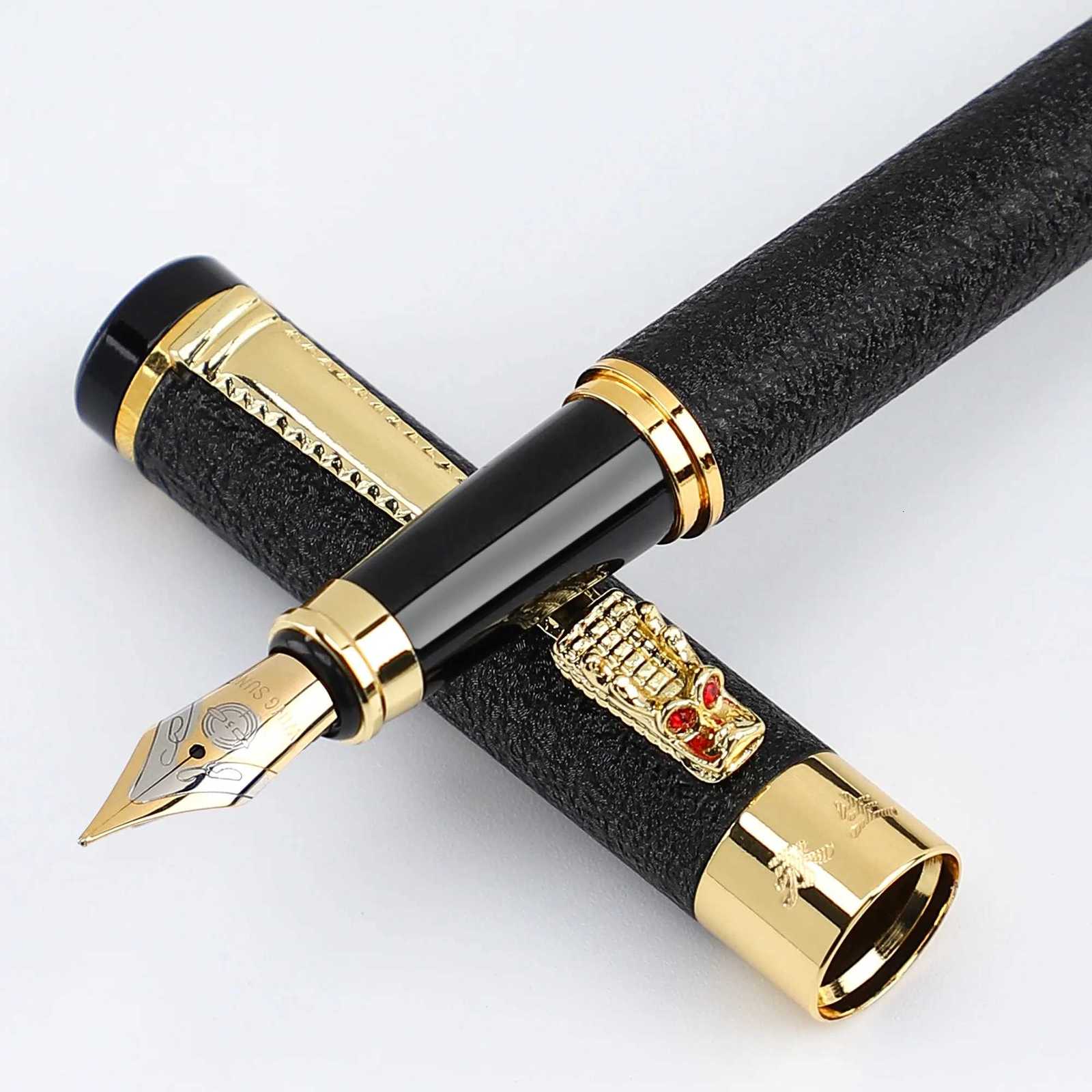 1 Pc Scrub Metal Pen Lridium Tip Medium size 05mm Off School Students for Men and Wen Daily Writing Best Fountain Pen Y251218
