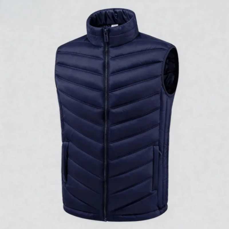 2025 Mens Winter Casual Versatile VEST Warm Comfortable Loose Stand Up Collar Kan Shoulder VEST Coat for MenG251218