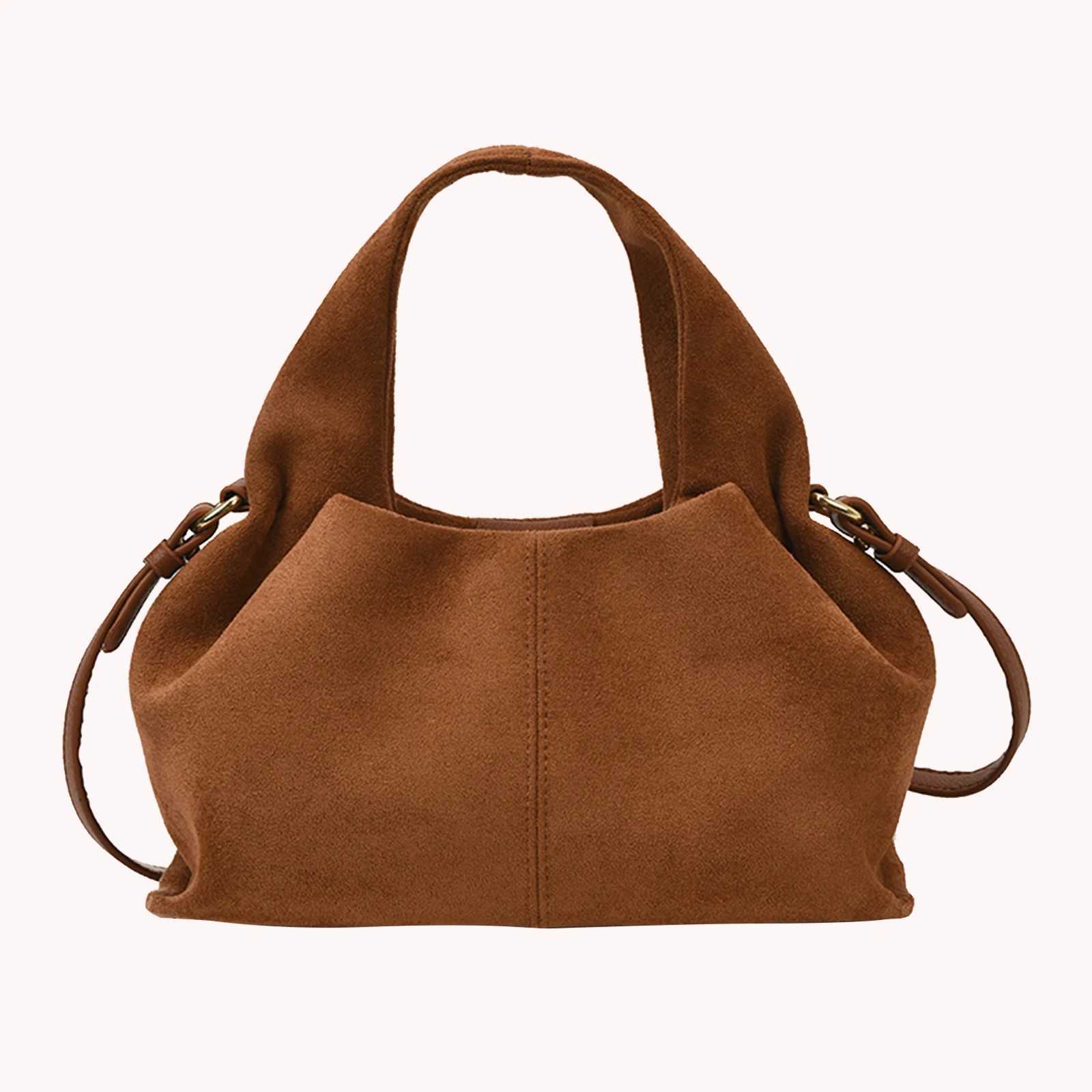 Faux Suede Crossbody Bag Fashion Handbag with Adjustable Strap Commuter Bag for Women Work Shopping Travel DailyT251218