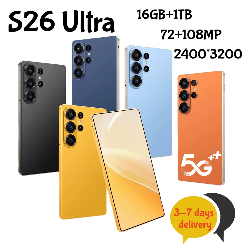 S26 S25 Ultra smartphone Android16 12GB+1TB cell phones mobile phone celular Camera Dual SIM Dual unlock standby Fingerprint Face ID telephone