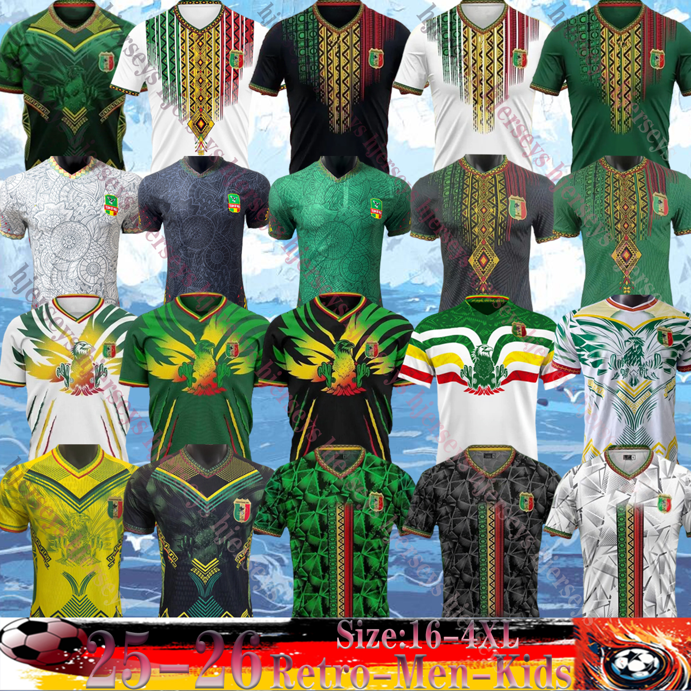 23 24 25 26 27 New Mali Soccer Jerseys BISSOUMA SOUMAILA Fan Player Home Away Third White SALAM MAMADOU ADAMA M.FOFANA DJENEPO Uniforms Mali Men kids Football T-Shirt kit
