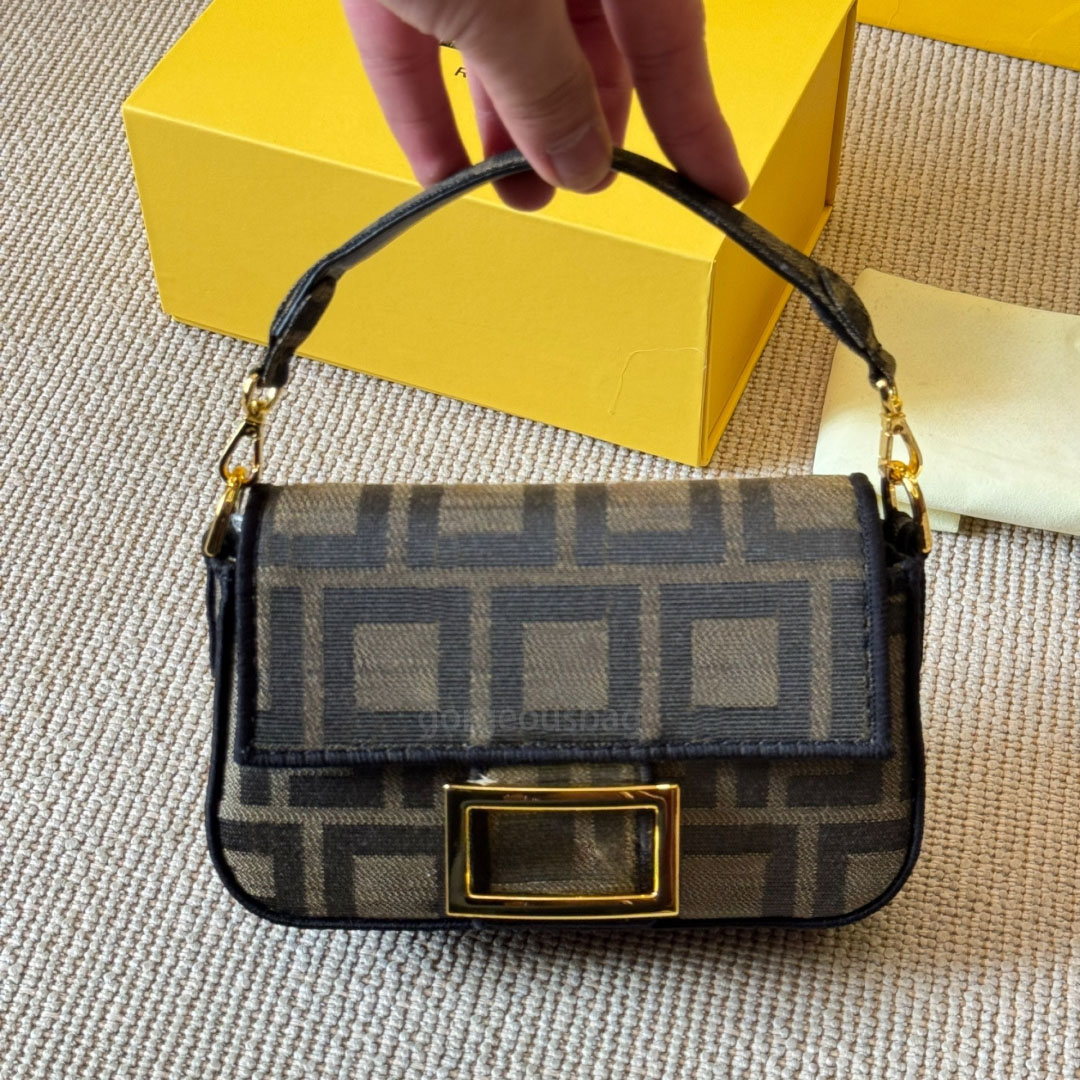 Designer bag Baguette bag mini bag Shoulder Bag High quality Women Letter Handbag Crossbody Luxury Vintage Canvas Messenger Bag Underarm half moon Purse Wallet