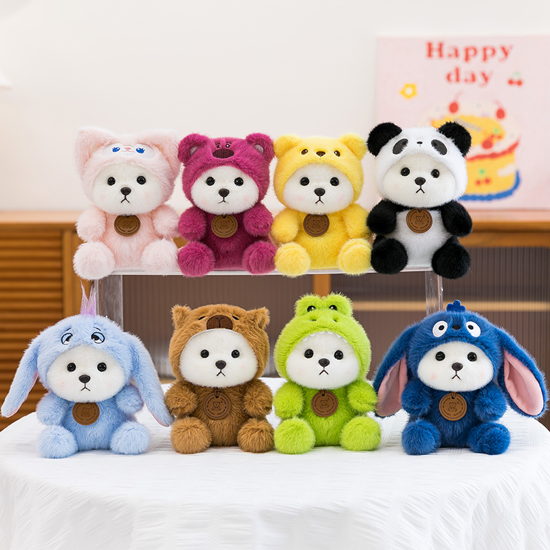 Lena Bear Table with Plush Toy Desktop Small Ornament Doll Children's Companion Doll