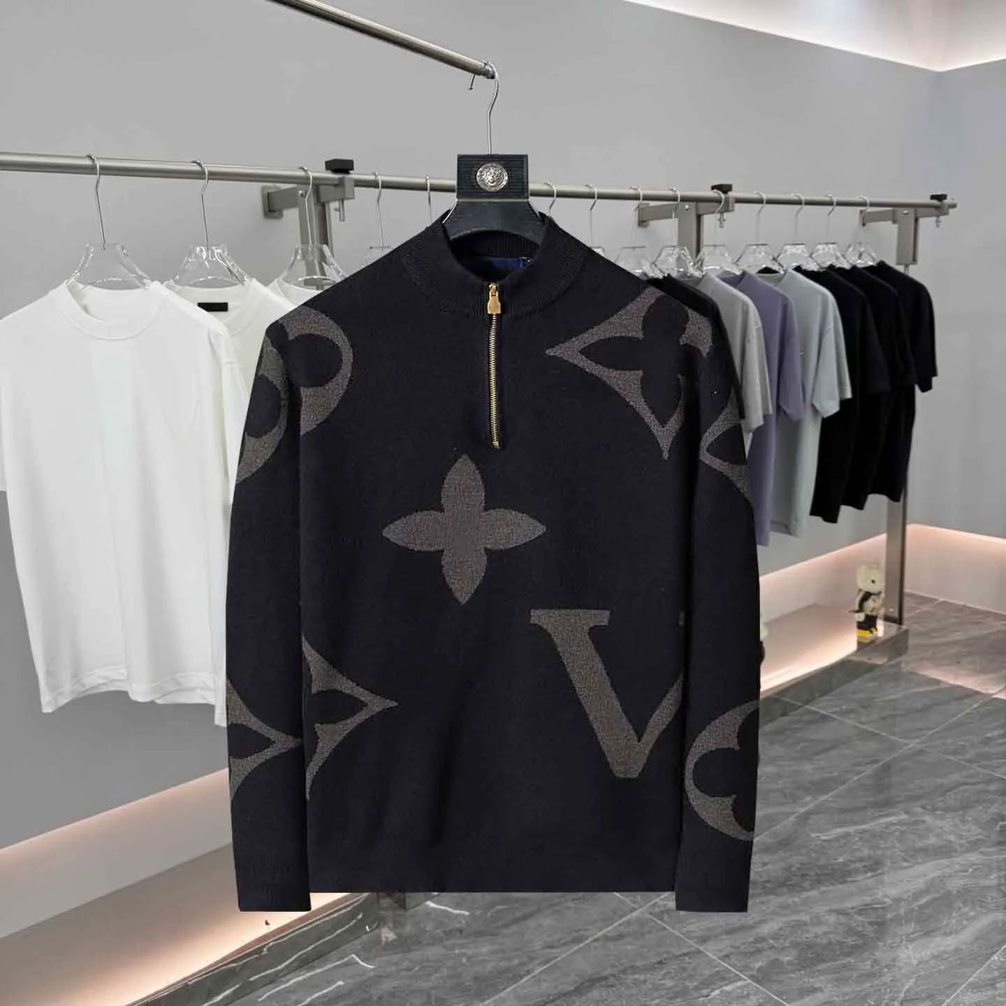 mens designer sweater Luxury man Sweaters Long Sleeves Knitted Jumper Fashion turtleneck casual Sweatshirts High Quality Clothes M-3XL