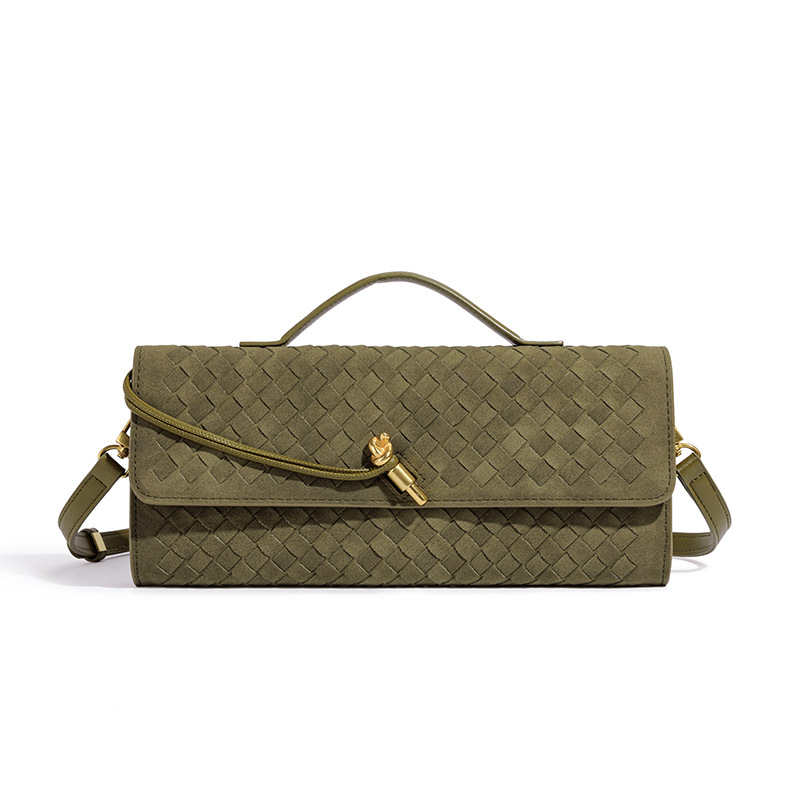 Women's 2026 New Vintage European Baguette Clutch - Elegant Evening Matte Finish Shoulder Bag for Formal Events