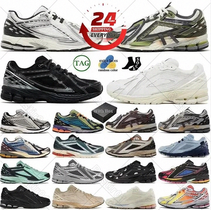 Designer Shoes 1906r Running Shoes Luxury 1906D Protection Pack Mens Sneakers Silver Black White Metallic Gold Leather Top Quality Womens Trainers EUR X880#