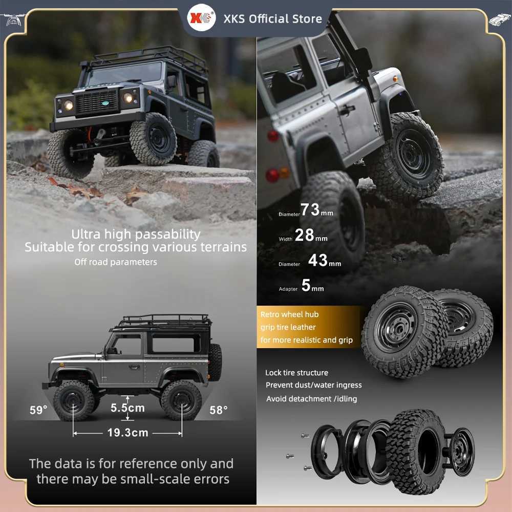 112 Scale MN Model RTR Version RC Car 24G 4WD MN99S MN99 MN98 RC Rock Crawler Defender Remote Control 1/12 Truck Kids Toys G251218