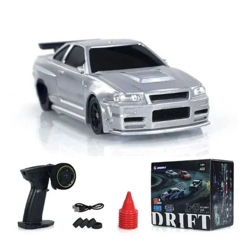 24G RC Drift Car 1/43 4WD Remote Control Car High Speed Four Wheel Drive Radio Controlled Mini Racing Car Model Boy Toy Gift G251218