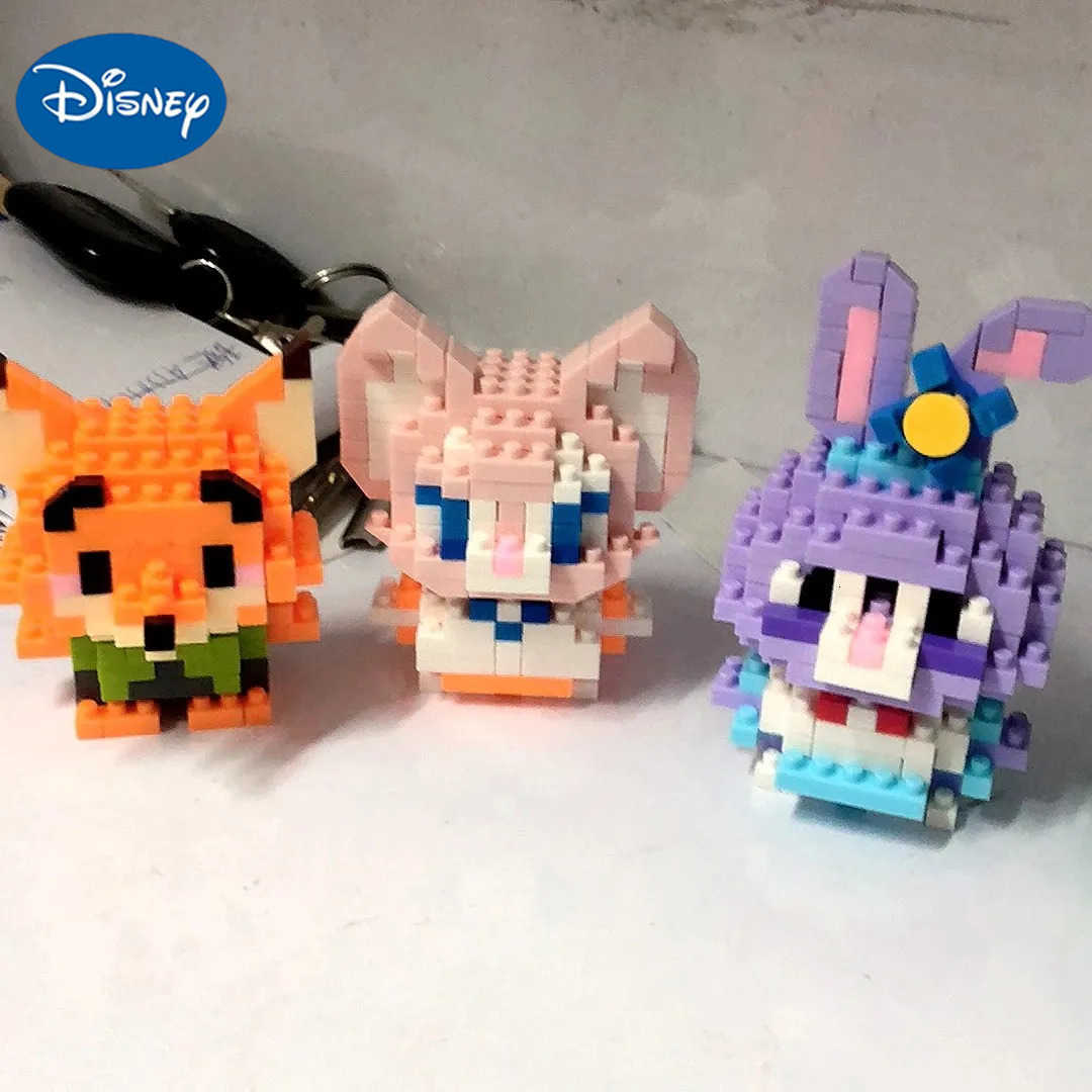 Disney Stitch Building Blocks Anime Kawaii Cartoon mini Action Childrens Figures Blocks Bricks Assemble DIY Toys Gift for Kids H251218