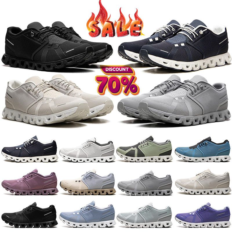 designer sneakers ons cloud mens womens running shoes trainers 5 comfortable Breathable platform flat white black beige grey outdoor sports runner shoe hot