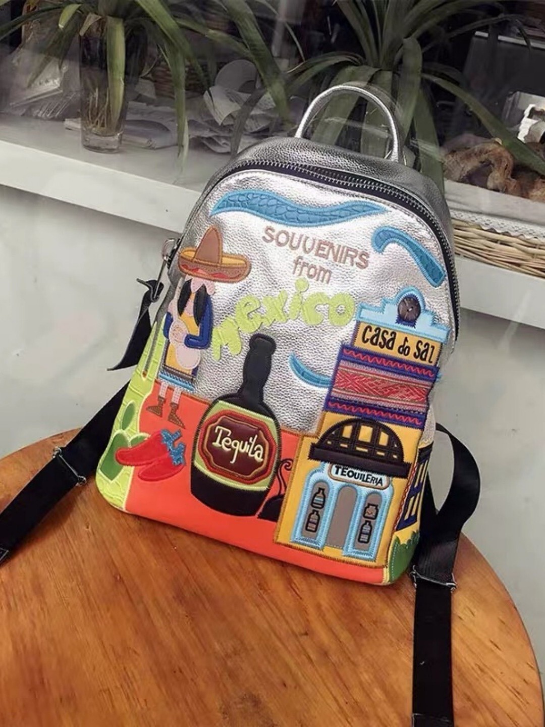 Designer Luxury Ladies' Schoolbag Theme Embroidered Large-capacity Casual Backpack, Hand-held Casual Backpack