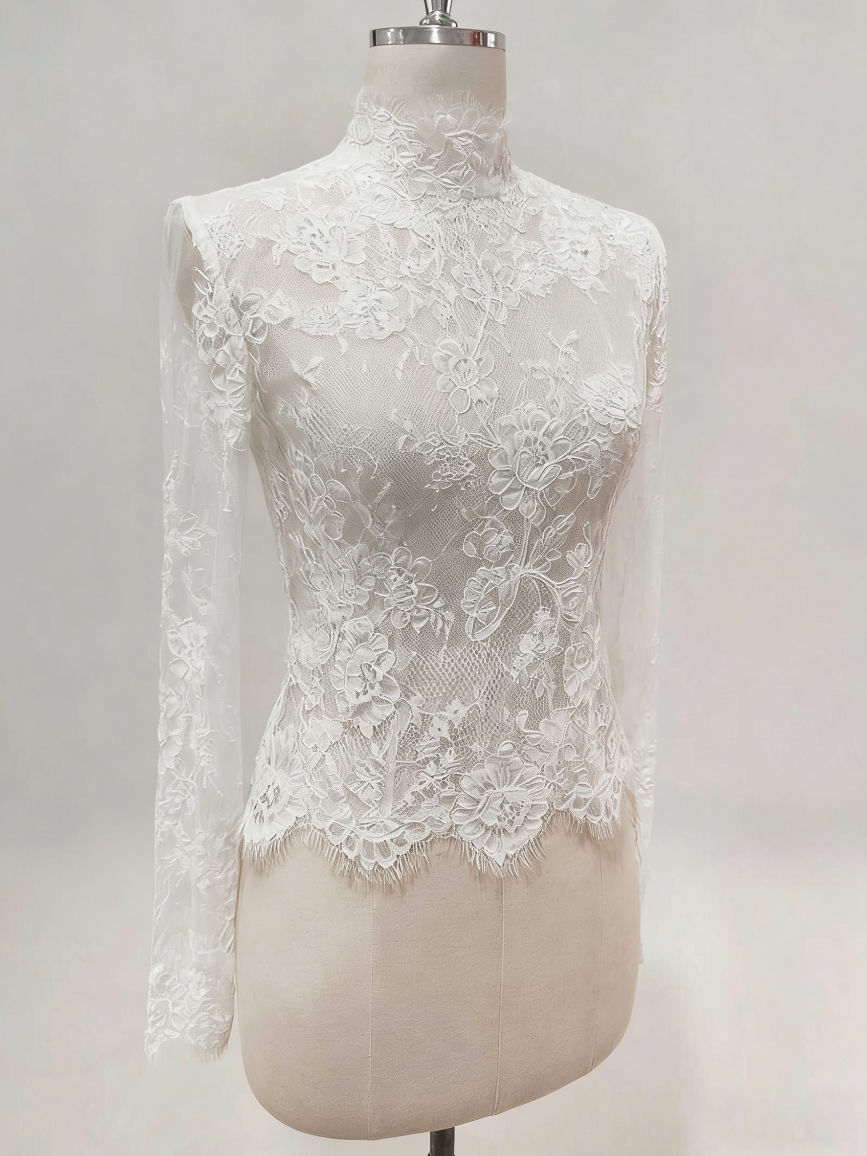Bridal Jaket Wedding Wraps Top Woman Boleros Party Long Sleeve Lace Accessories Covers Shoulders for Party Customized