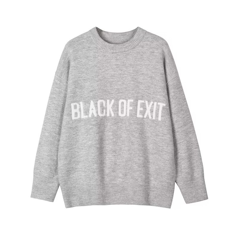 Designer Men's luxurious letter knit sweater men's Japanese Fashion High-end interior base exterior autumn and winter