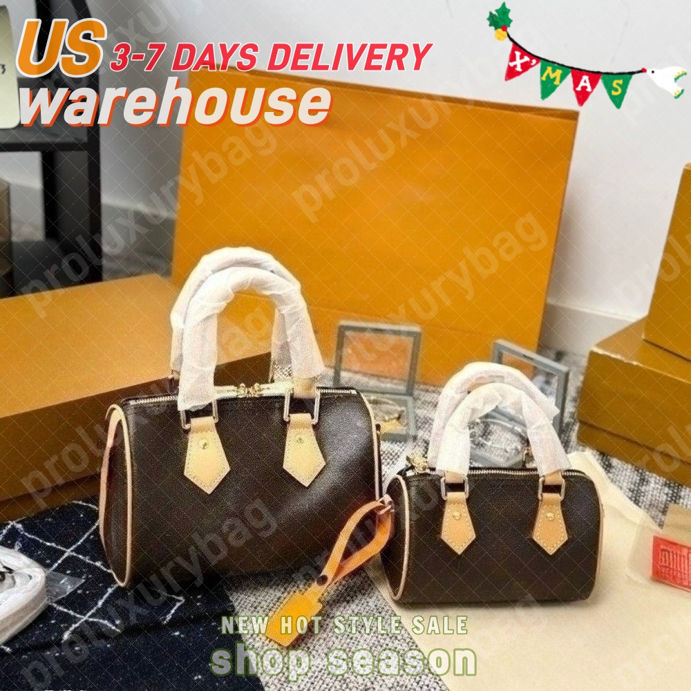 Brown Flowers Purses Pilloww Mini Totes Shoulder Bag Designer Women Handbags Small Meduim Leather Boston Cross Body Tote Handbag 16/20cm Bags