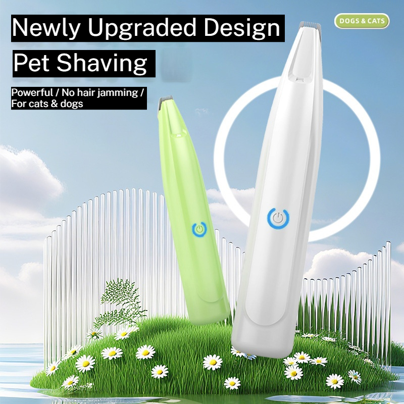 Silent Trimming Rechargeable Pet Shaver - Narrow Blade Head & Full Washability