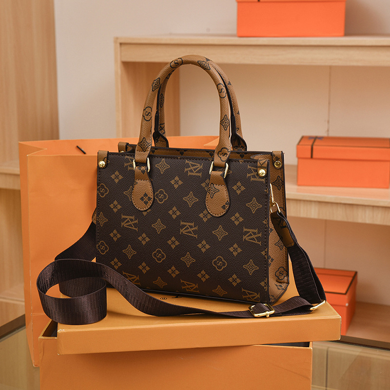 Free Shipping Fashion Bags Totes Light luxury Vintage vintage flower 2026 fashion handbag with one shoulder diagonal cross