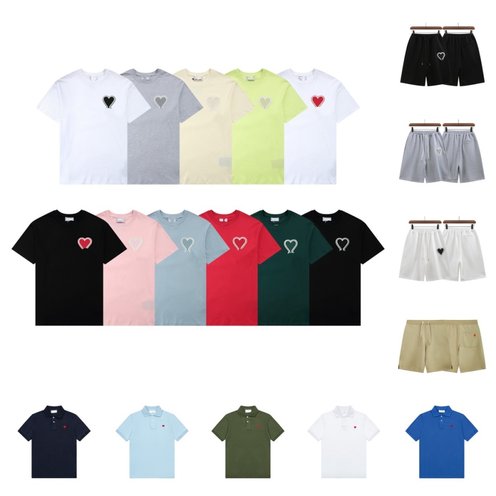 Amily mens designer t shirt for men womens tee Embroidery shirts tluxury jorts Street Tracksuit leisure men tshirt clothes brand shorts polo shirt