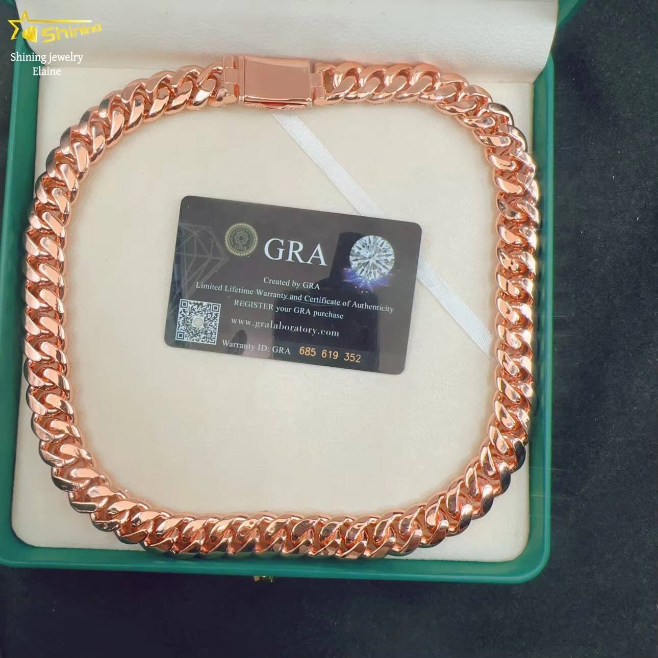 VVS Moissanite Iced Out Custom 15MM 925 Sterling Silver Moissanite Hip Hop Fine Jewelry Diamond Miami Cuban Link Chain Necklace