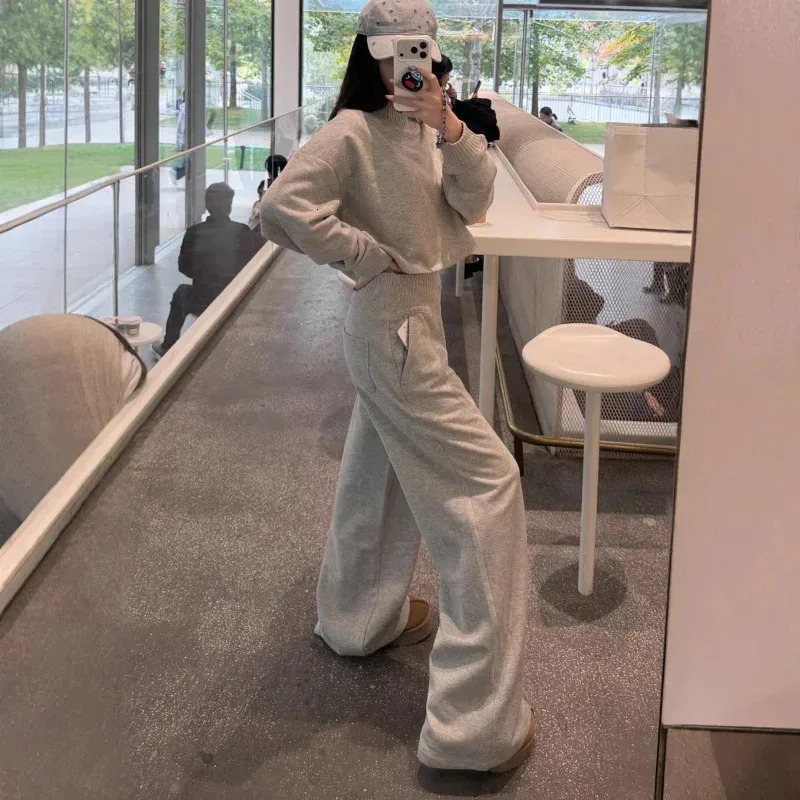 Winter Women Fleece Half Turtleneck Sweatshirt Warm Loose Cropped Pullover Soft Casual Sport Hoodie for Daily Wear 251219